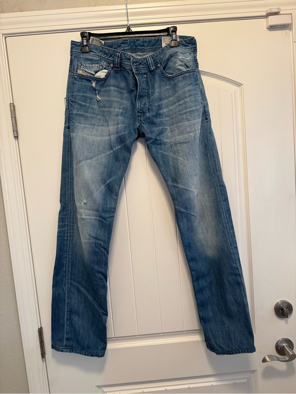 Diesel Safado Jeans W31 L32 Regular Slim Straight Made In Italy Wash 008MX
